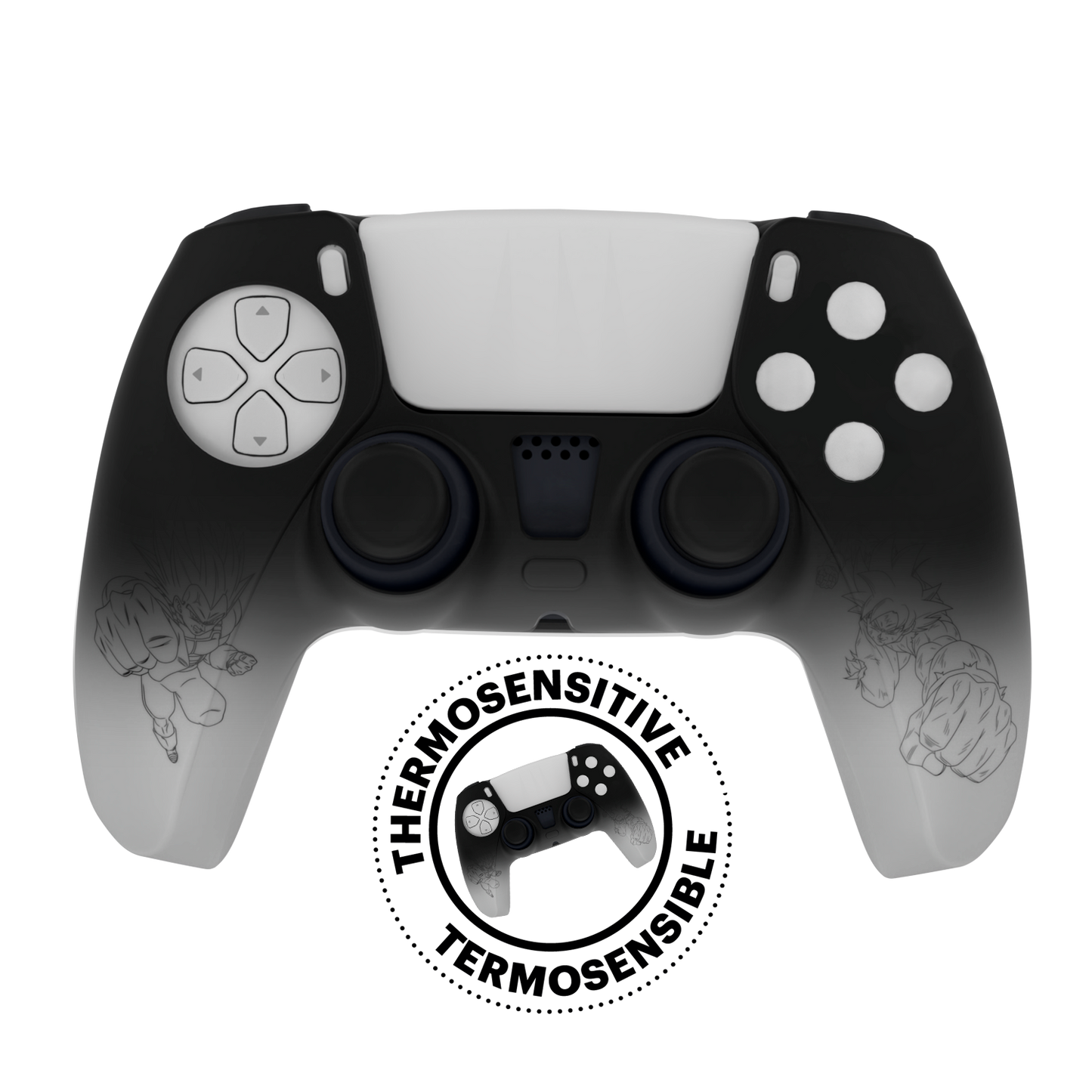 PS5 Dragon Ball Thermocromatic Silicone Skin + Grips
