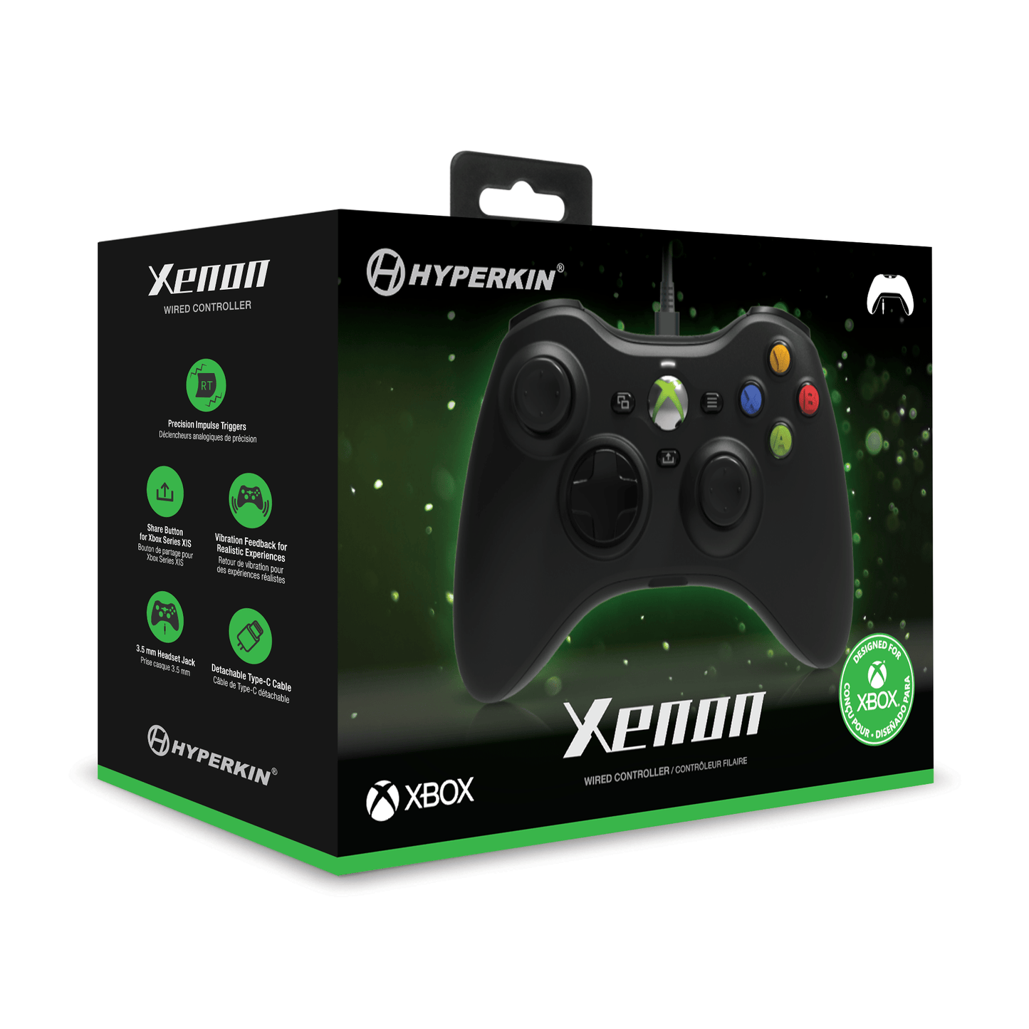 Hyperkin Xenon Wired Controller for Xbox Series X|S/Xbox One - Black