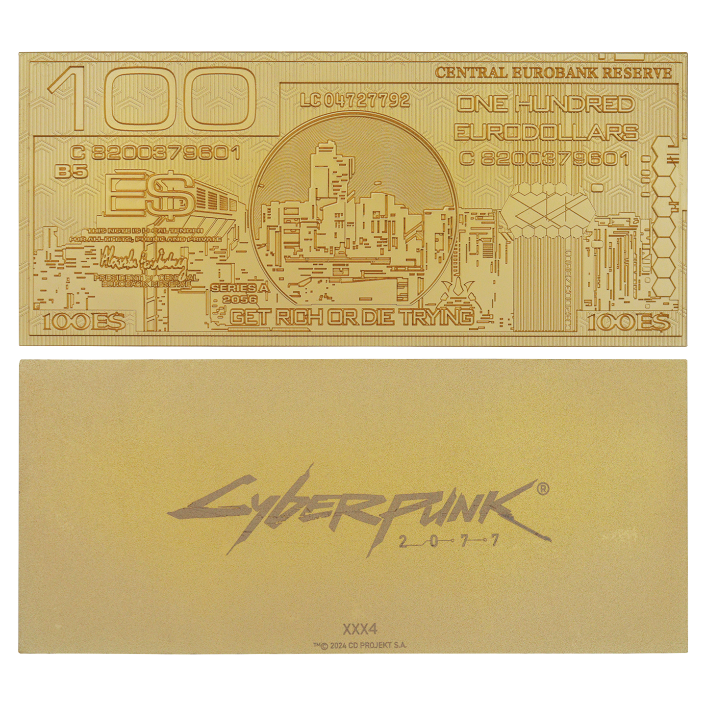 Cyberpunk 2077 Metal Eurodollar Replica