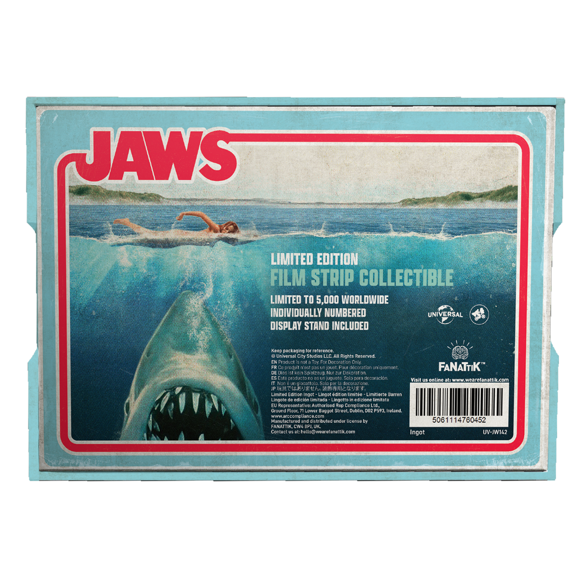 Jaws - Limited Edition Metal Film Strip Collectible