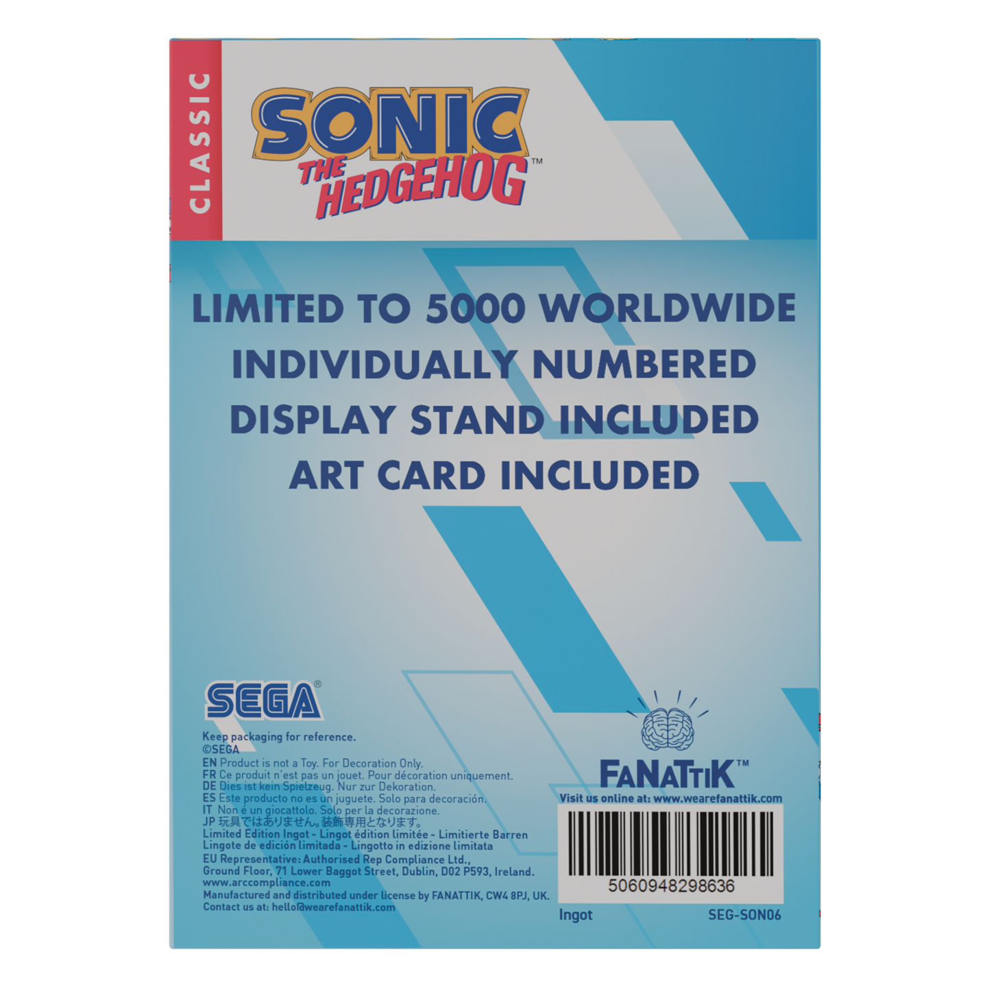 Sonic The Hedgehog - Ingot-Limited Edition