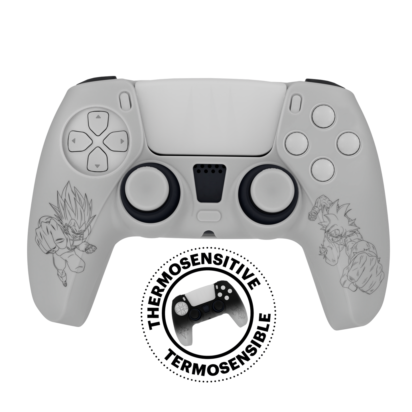 PS5 Dragon Ball Thermocromatic Silicone Skin + Grips