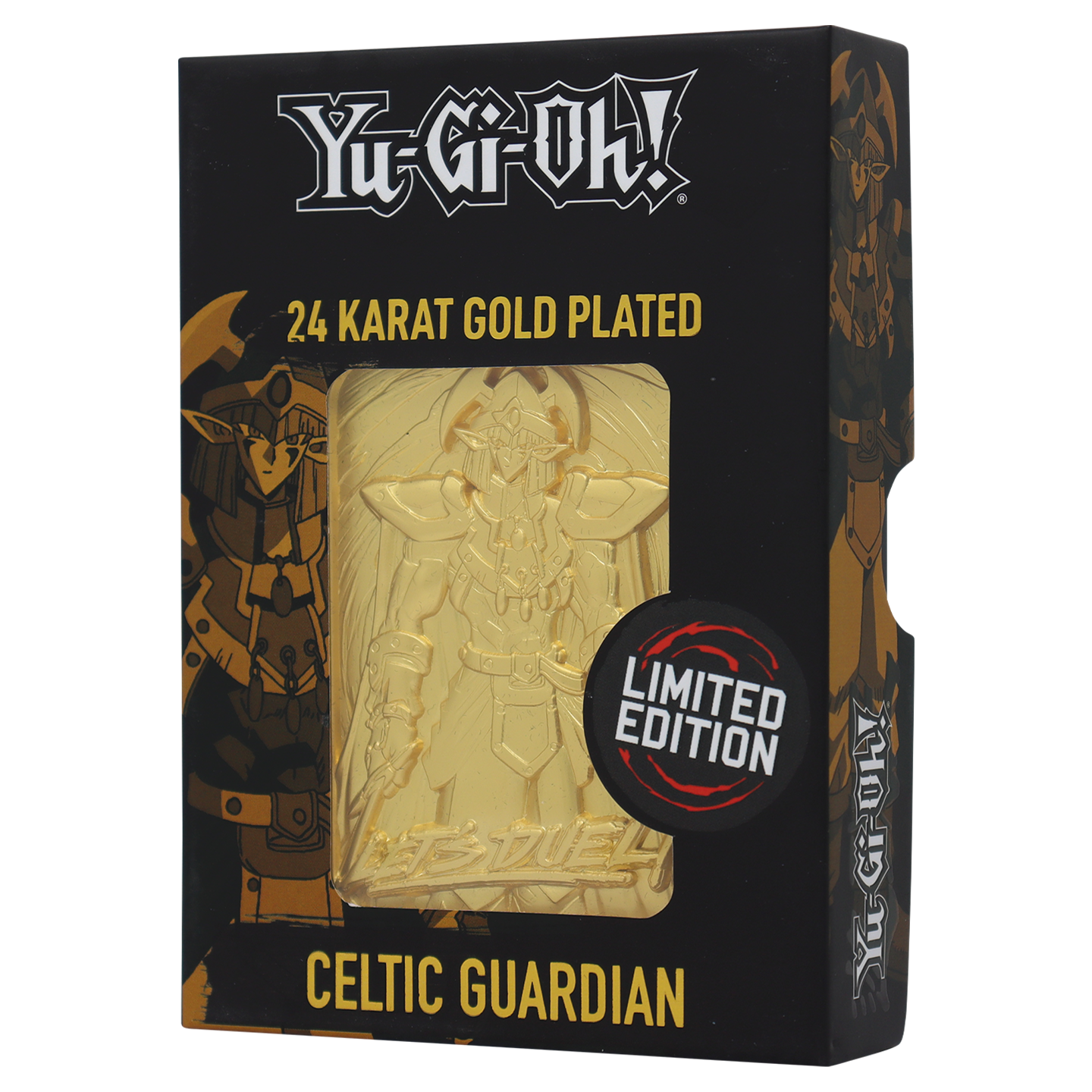 Yu-Gi-Oh! Limited Edition 24k Gold Plated Celtic Guardian Metal Card