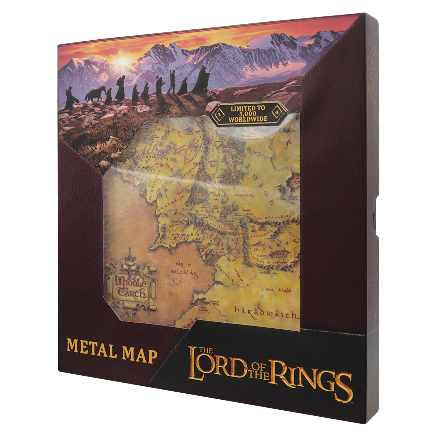 The Lord of the Rings Metal Map
