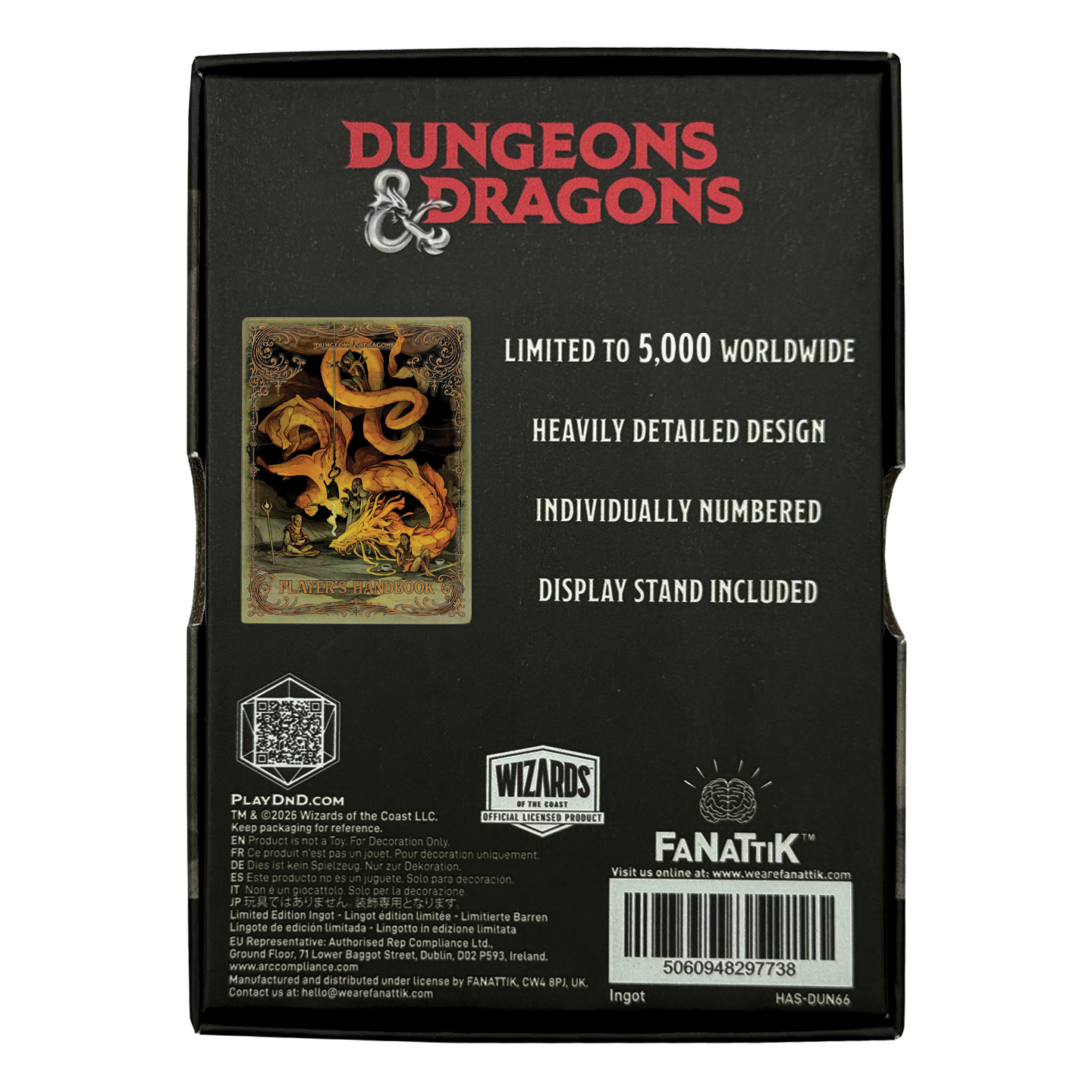 Dungeons & Dragons - Player's Handbook Alternate Cover Ingot - Limited Edition