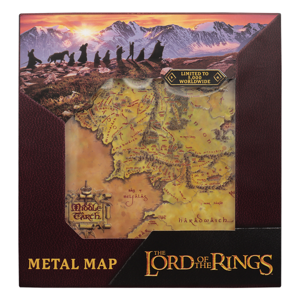 The Lord of the Rings Metal Map