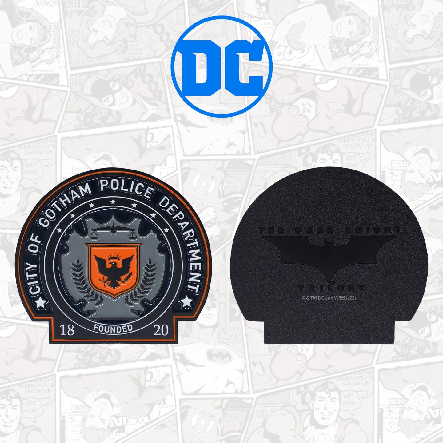DC The Dark Knight Limited Edition Gotham City Police Badge Medallion