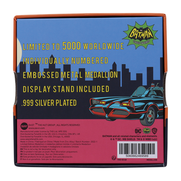 DC Comics The Joker Limited Edition .999 Silver Plated Medallion