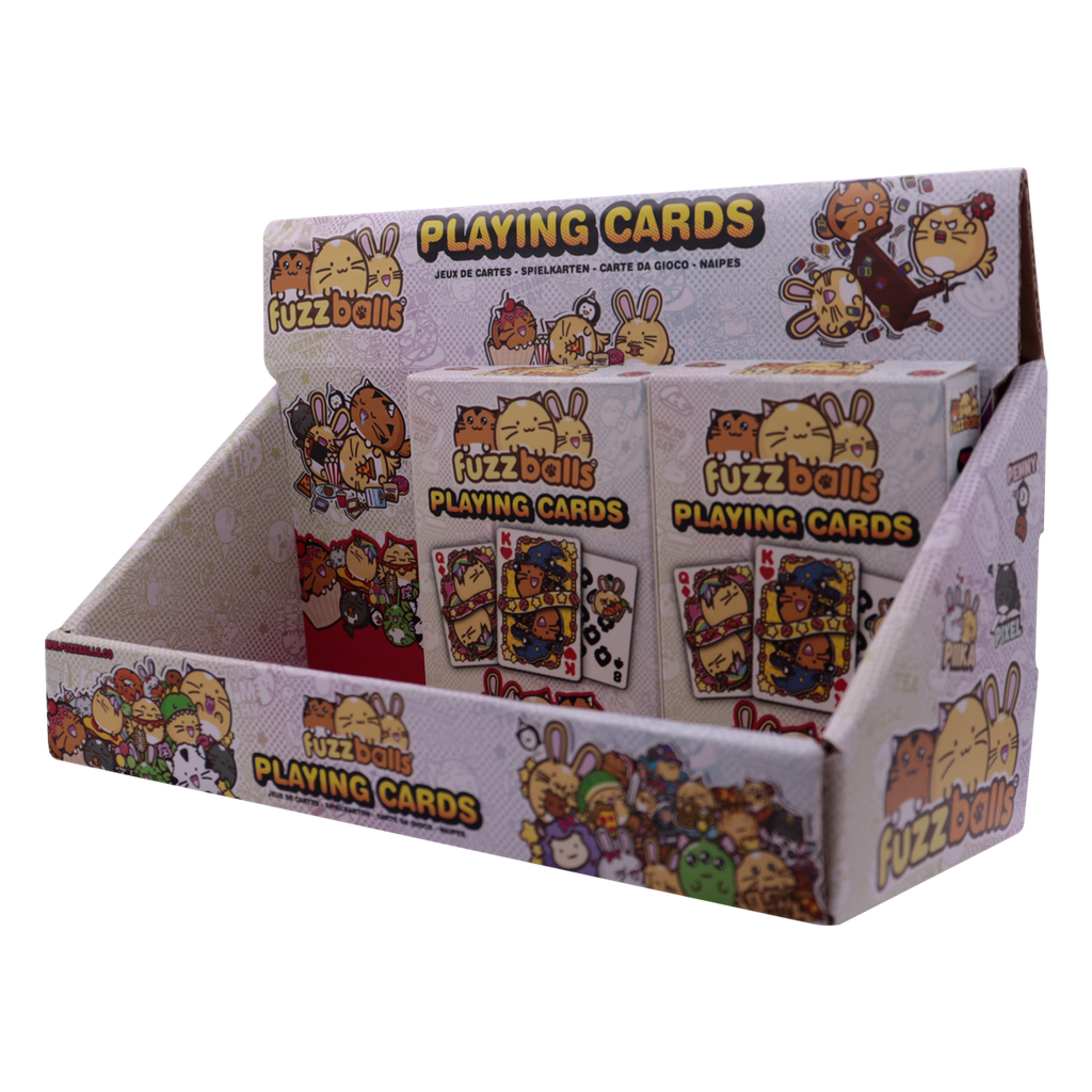 Fuzzballs Playing Cards CDU Containing 12 Packs