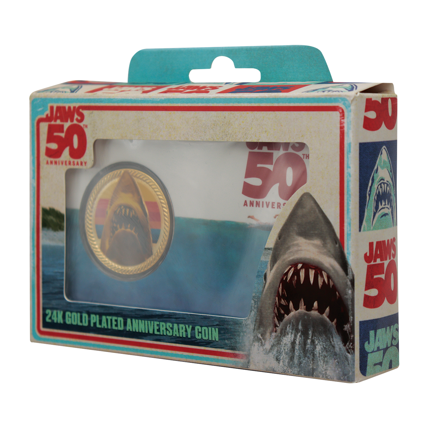 Jaws 50th Anniversary 24k Gold Plated Presentation Coin- Limited Edition