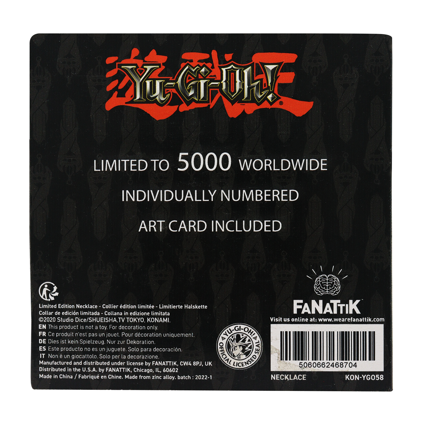 Yu-Gi-Oh! Limited Edition Replica Yuya's Pendant Necklace