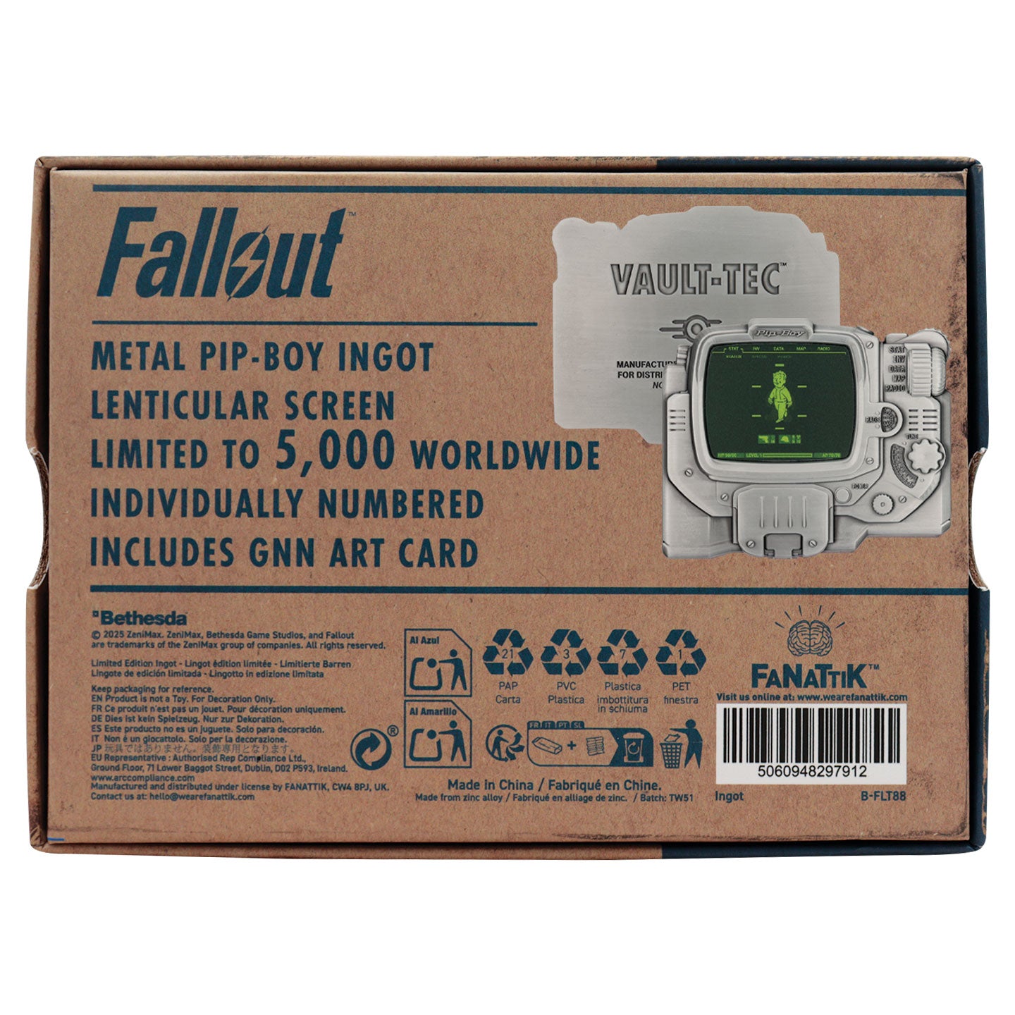 Fallout Pip-Boy Lenticular Ingot