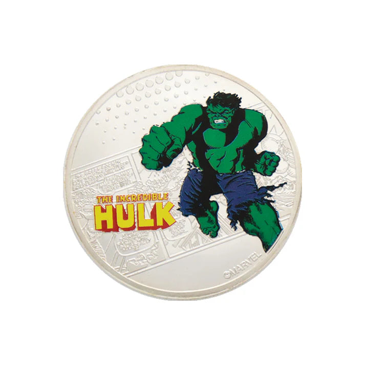 Marvel Limited Edition .999 Silver Plated Hulk Collectible Coin