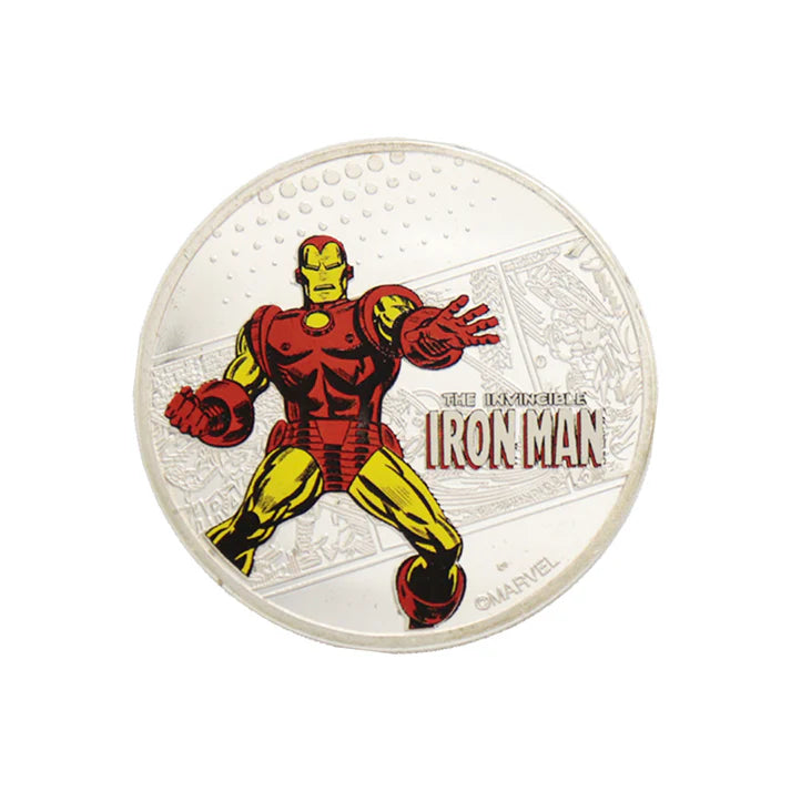 Marvel Limited Edition .999 Silver Plated Iron Man Collectible Coin