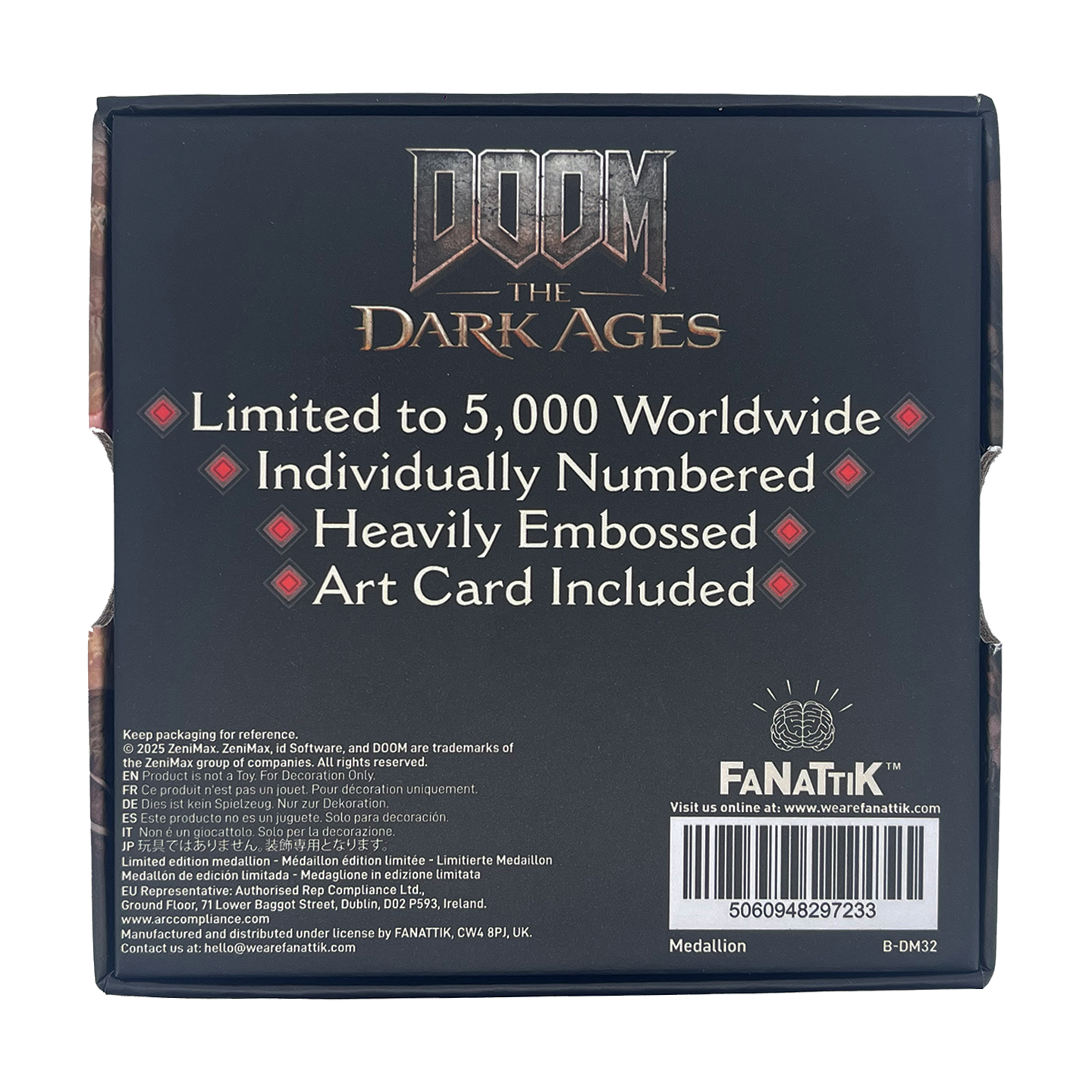DOOM: The Dark Ages Saw Shield Medallion and Art Card- Limited Edition