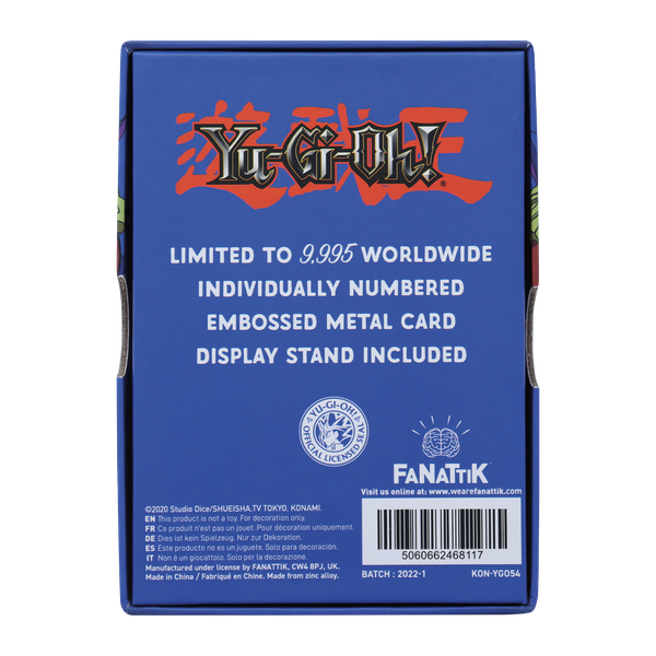 Yu-Gi-Oh! Limited Edition Time Wizard Metal Card