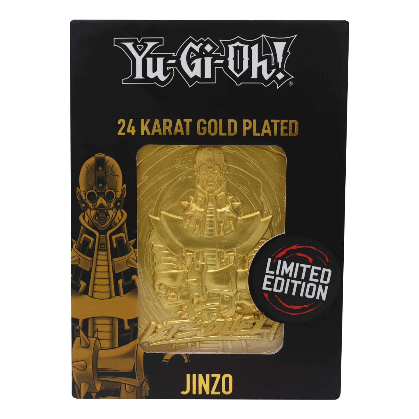 Yu-Gi-Oh! Limited Edition 24k Gold Plated Jinzo Metal Card