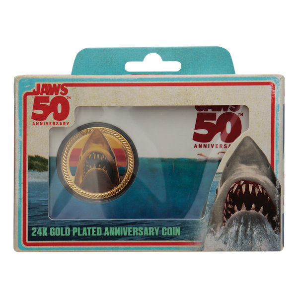 Jaws 50th Anniversary 24k Gold Plated Presentation Coin- Limited Edition