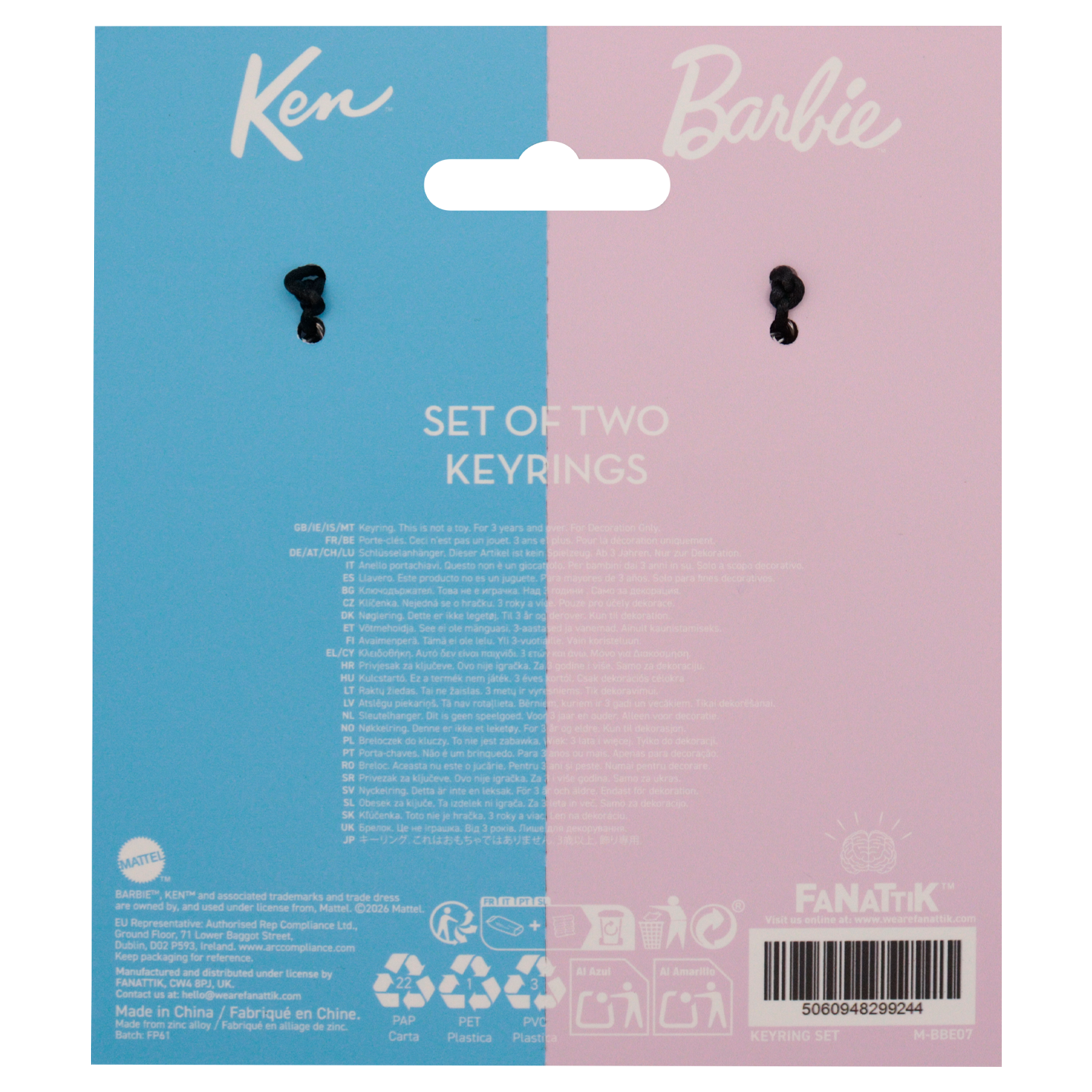 Barbie - Barbie & Ken Twin Box Keyrings