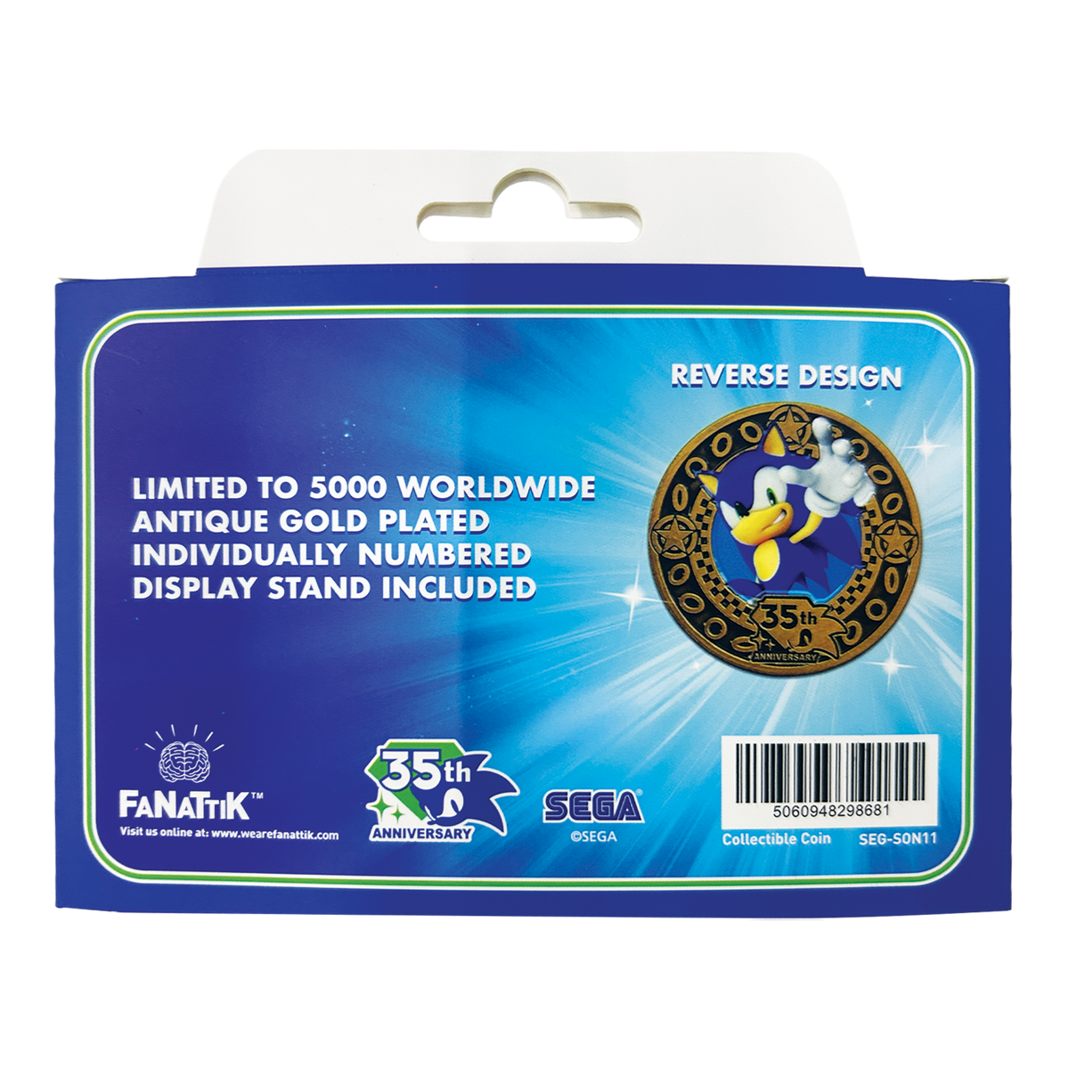 Sonic the Hedgehog - 35th Anniversary Limited Edition Presentation Coin