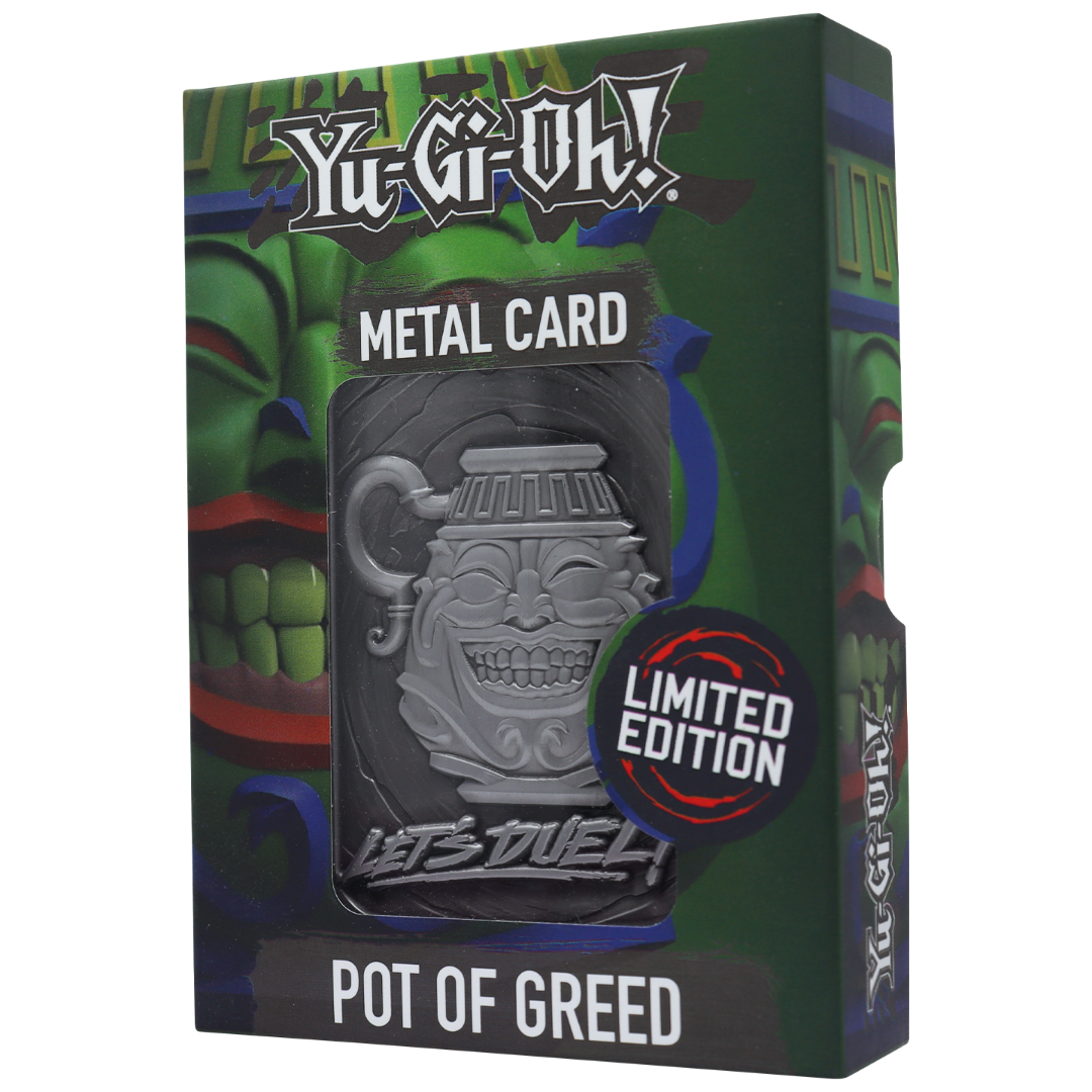 Yu-Gi-Oh! Limited Edition Pot of Greed Metal Card