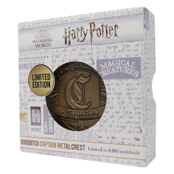 Harry Potter Limited Edition Gryffindor Captain Badge Medallion