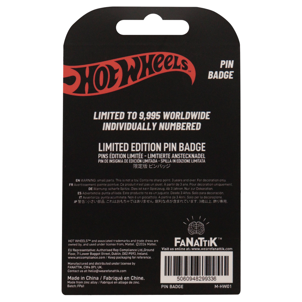 Hot Wheels - Limited Edition Race Team Pin Badge