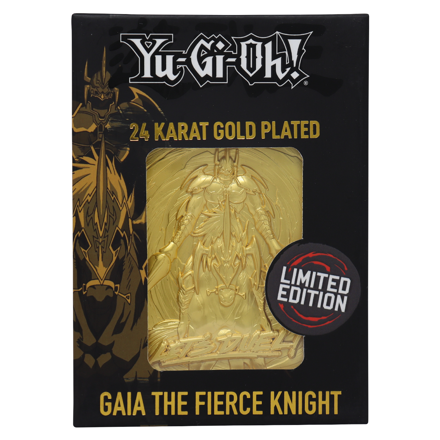 Yu-Gi-Oh! Limited Edition 24k Gold Plated Gaia the Fierce Knight Metal Card