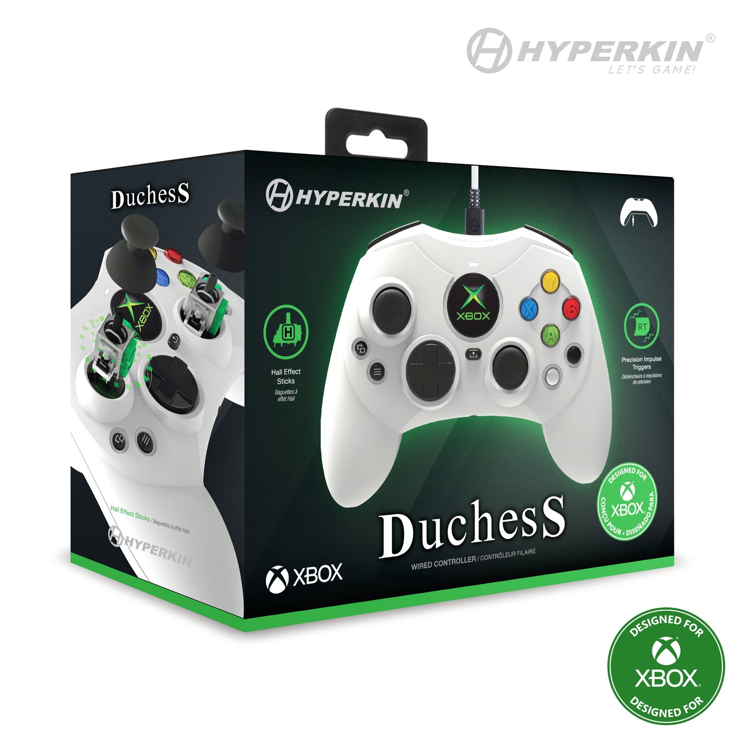 Hyperkin DuchesS Wired Controller for Xbox Series X|S/ Xbox One - White