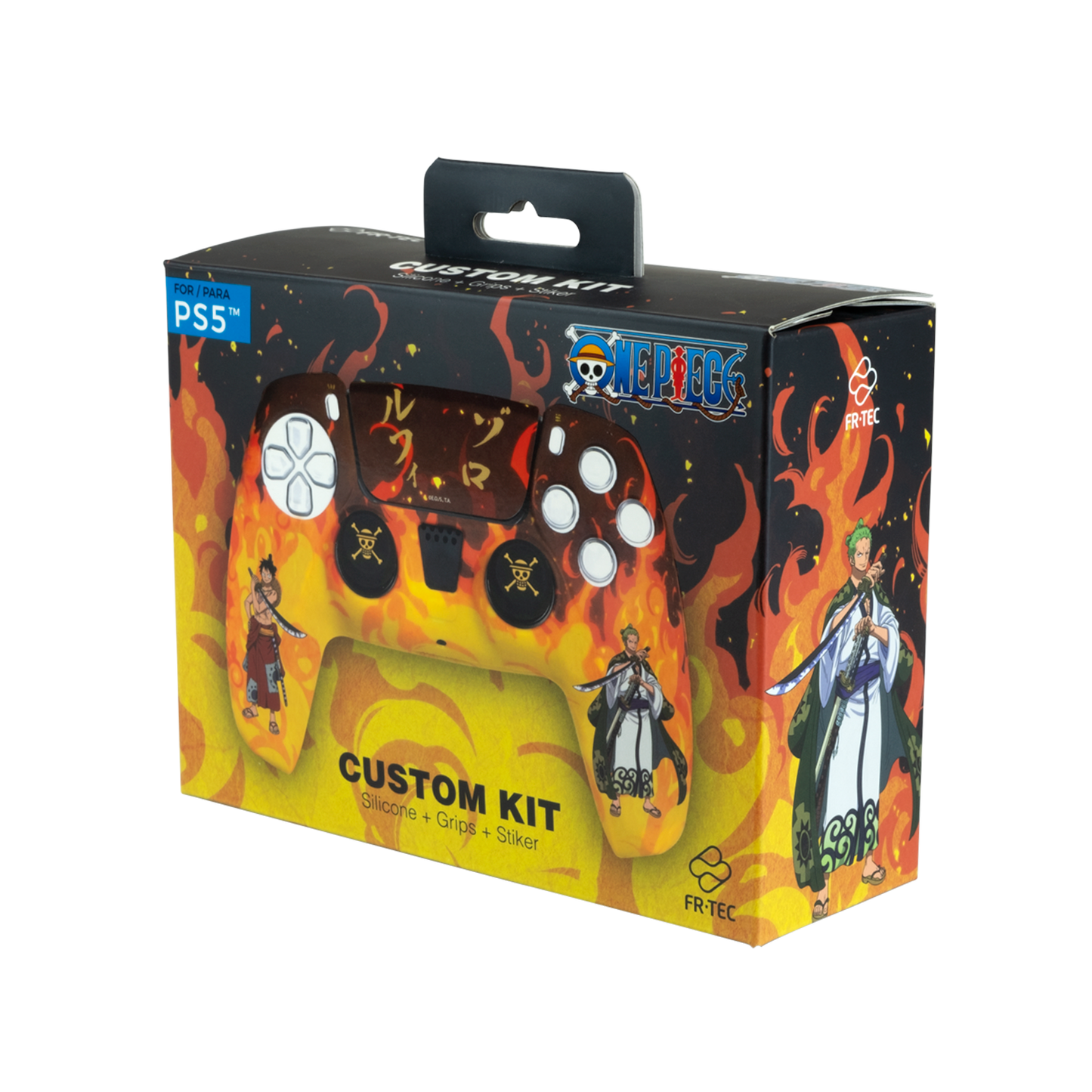 PS5 One Piece Custom Kit "Fire"