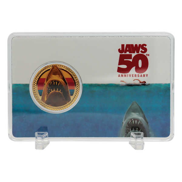 Jaws 50th Anniversary 24k Gold Plated Presentation Coin- Limited Edition