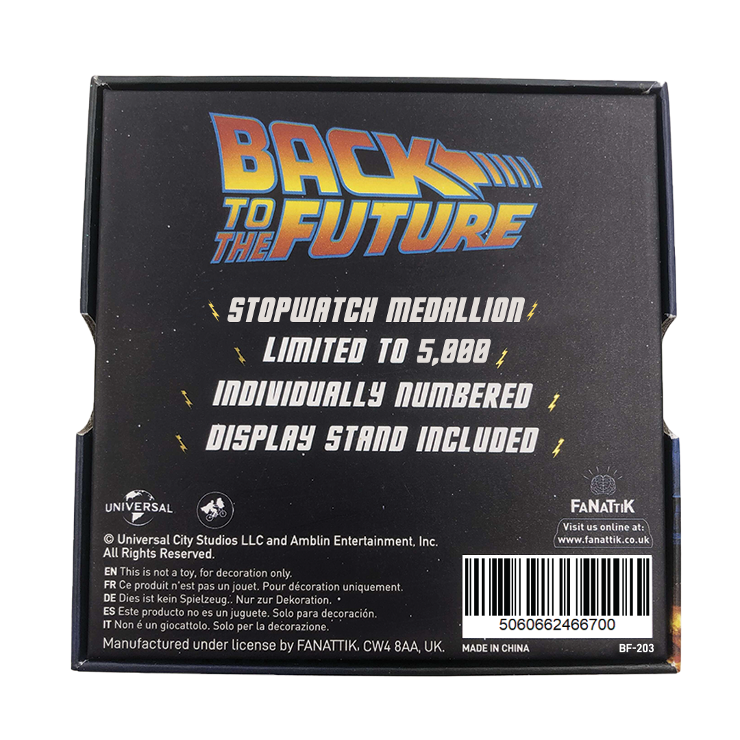 Back to the Future Limited Edition Stopwatch Medallion