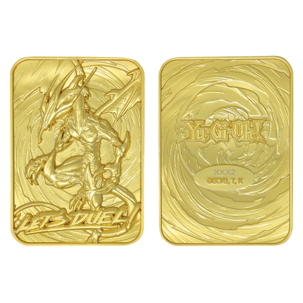 Yu-Gi-Oh! Limited Edition 24k Gold Plated Stardust Dragon Metal Card