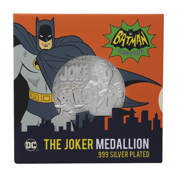 DC Comics The Joker Limited Edition .999 Silver Plated Medallion