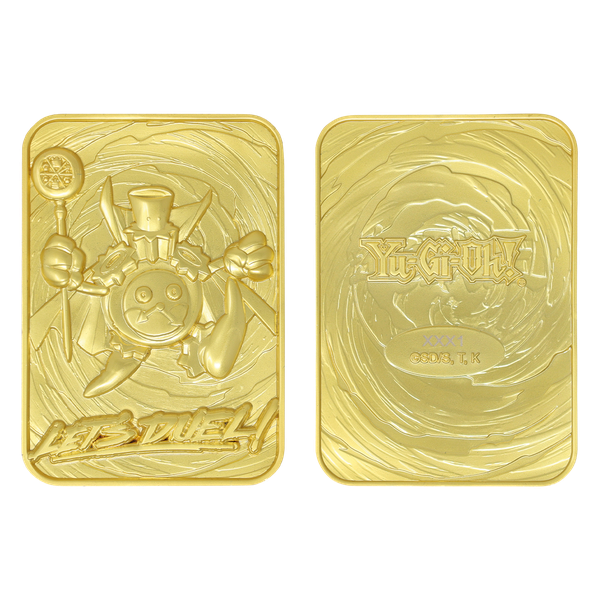 Yu-Gi-Oh! Limited Edition 24k Gold Plated Time Wizard Metal Card