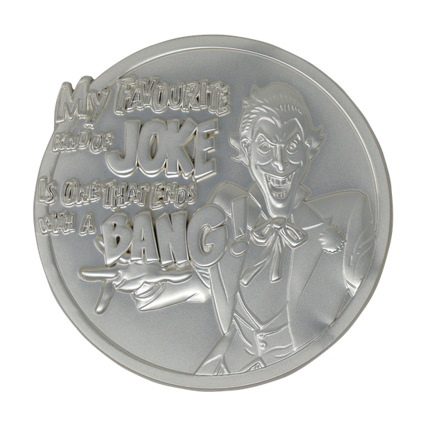 DC Comics The Joker Limited Edition .999 Silver Plated Medallion