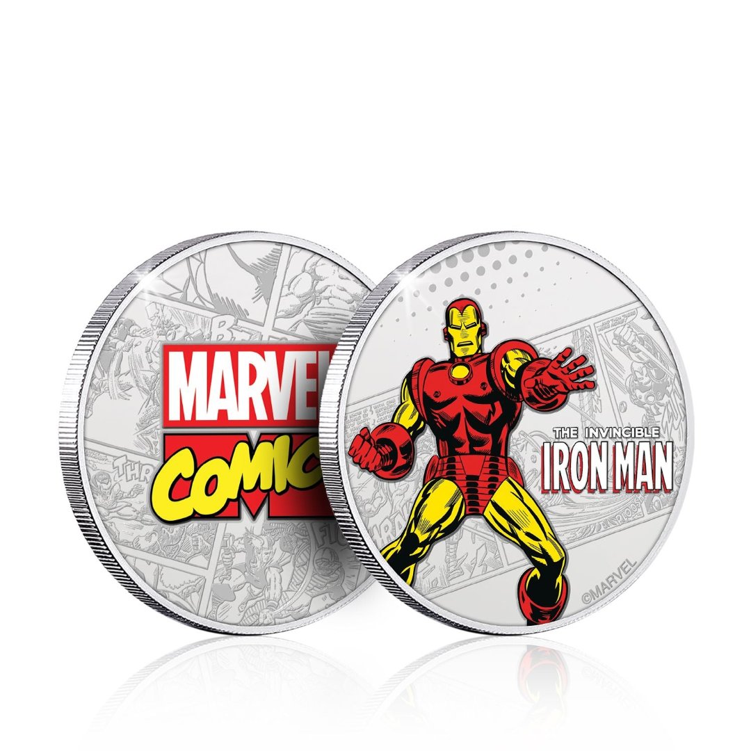 Marvel Limited Edition .999 Silver Plated Iron Man Collectible Coin