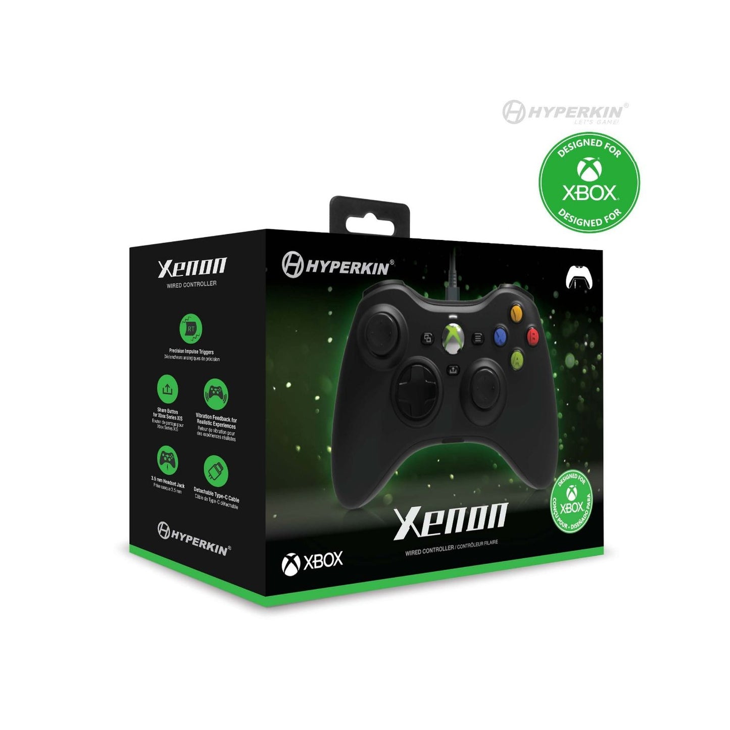 Hyperkin Xenon Wired Controller for Xbox Series X|S/Xbox One - Black