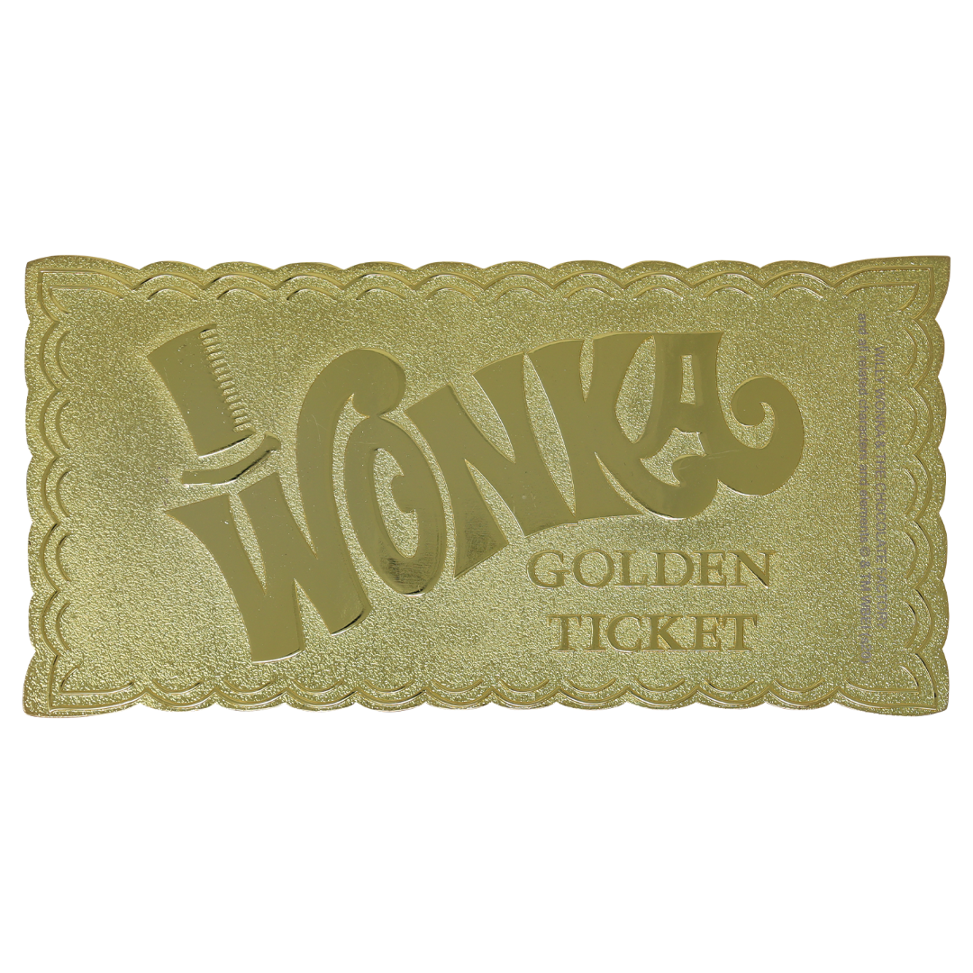 Willy Wonka and the Chocolate Factory Collector's Edition Replica Golden Ticket