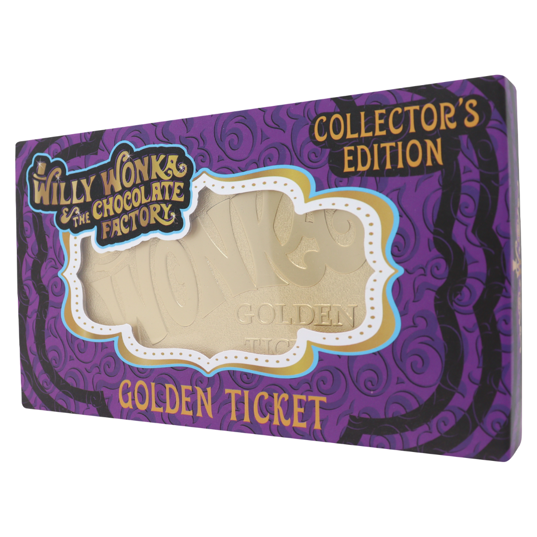 Willy Wonka and the Chocolate Factory Collector's Edition Replica Golden Ticket