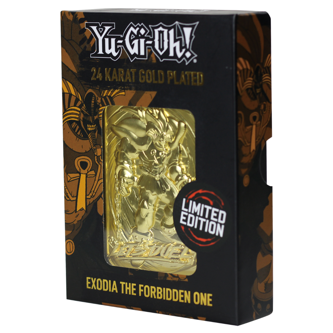 Yu-Gi-Oh! Limited Edition 24k Gold Plated Exodia the Forbidden One Metal Card