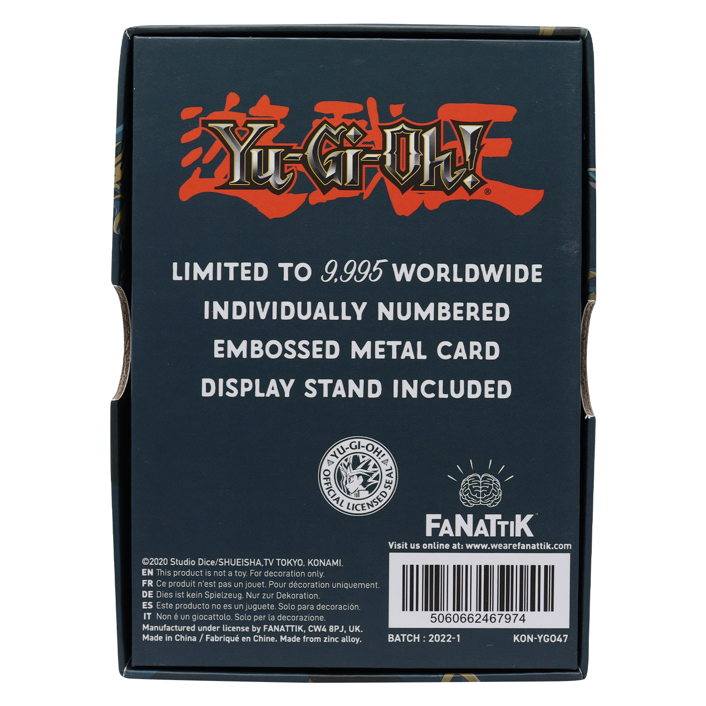 Yu-Gi-Oh! Limited Edition Dark Paladin Metal Card