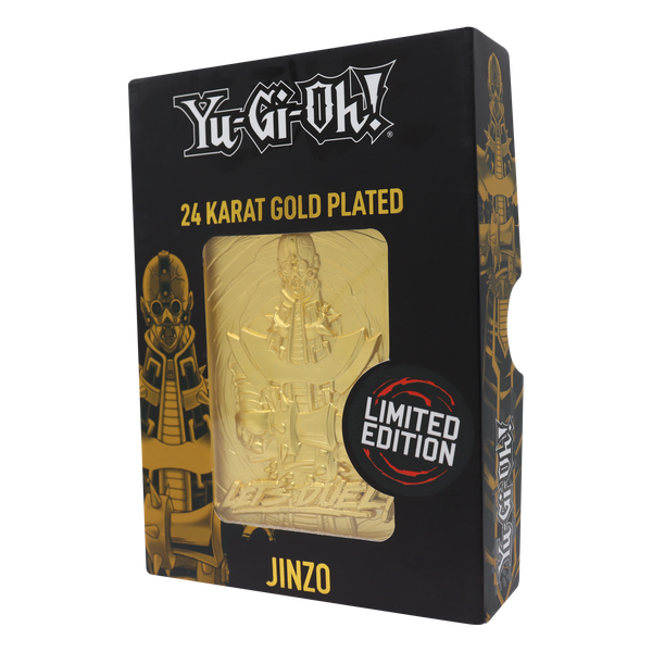 Yu-Gi-Oh! Limited Edition 24k Gold Plated Jinzo Metal Card