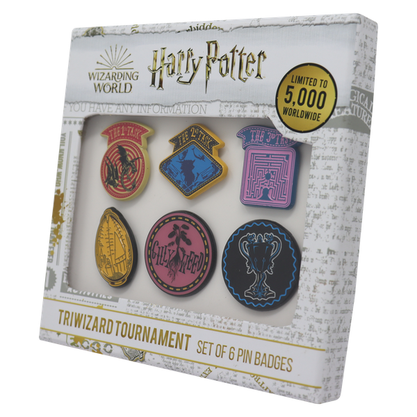 Harry Potter Limited Edition Set of 6 Triwizard Tournament Pin Badges