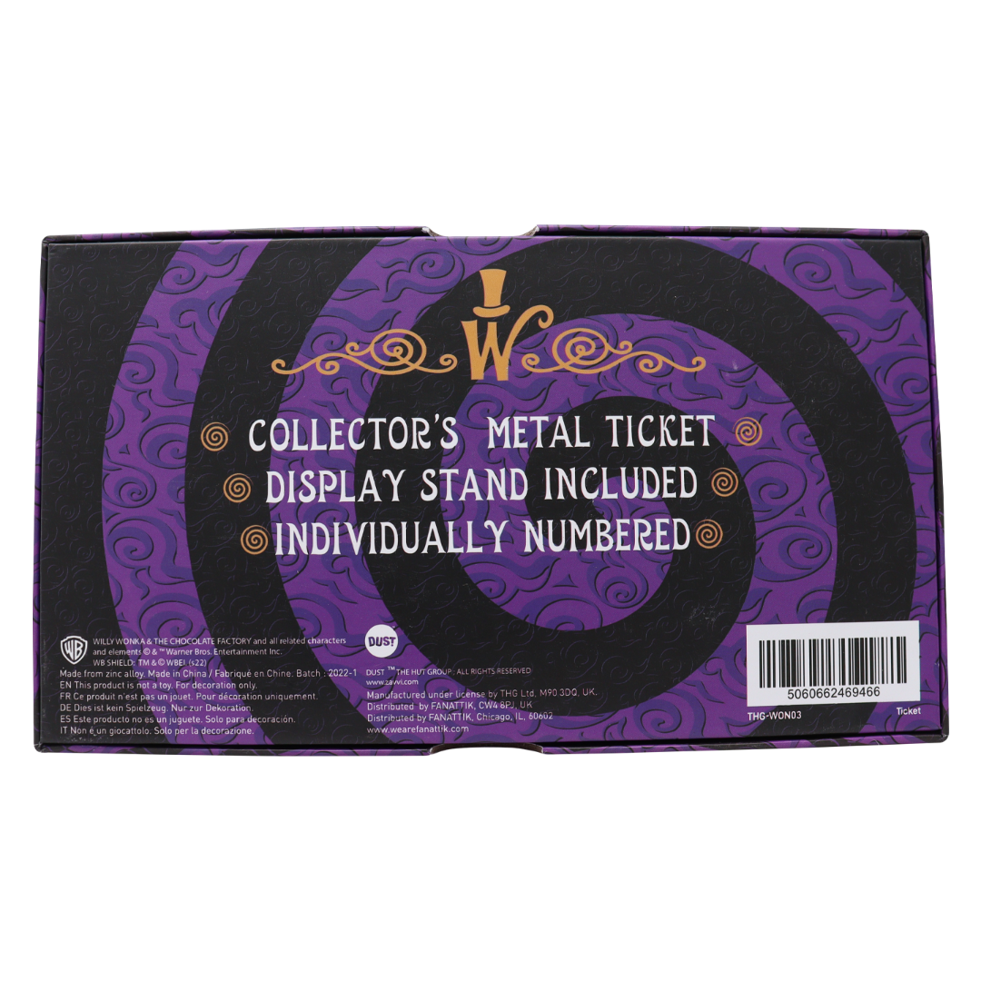 Willy Wonka and the Chocolate Factory Collector's Edition Replica Golden Ticket