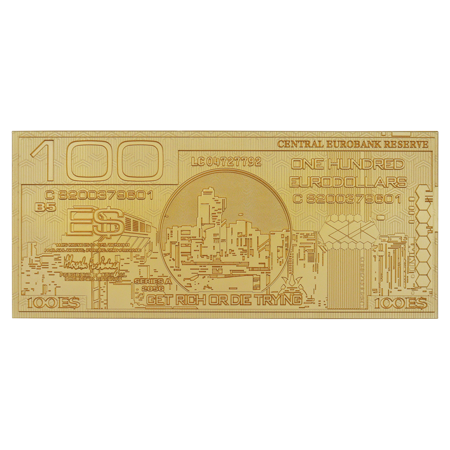 Cyberpunk 2077 Metal Eurodollar Replica