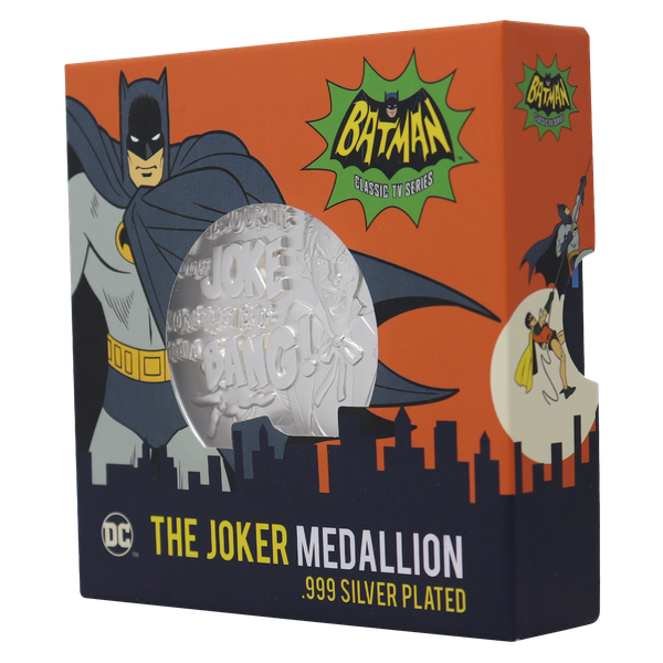 DC Comics The Joker Limited Edition .999 Silver Plated Medallion
