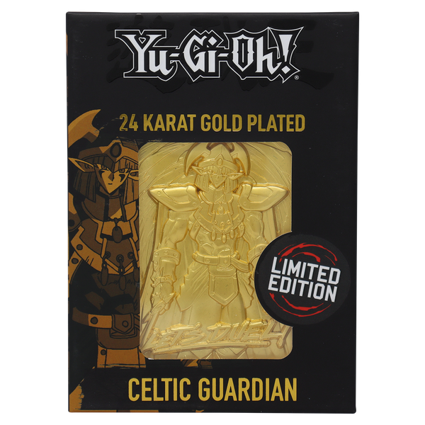 Yu-Gi-Oh! Limited Edition 24k Gold Plated Celtic Guardian Metal Card