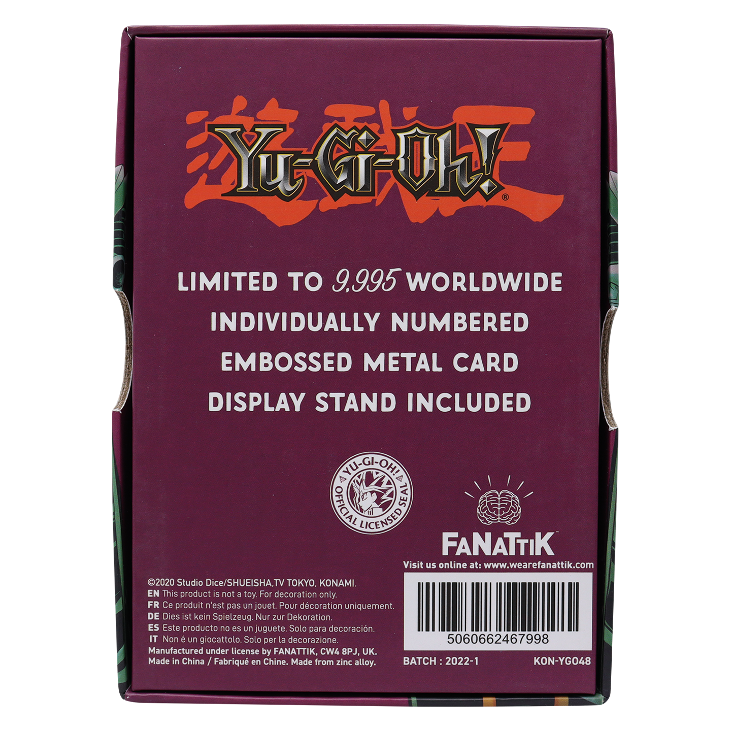 Yu-Gi-Oh! Limited Edition Jinzo Metal Card