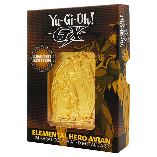Yu-Gi-Oh! GX Elemental Hero Avian 24K Gold Plated Ingot